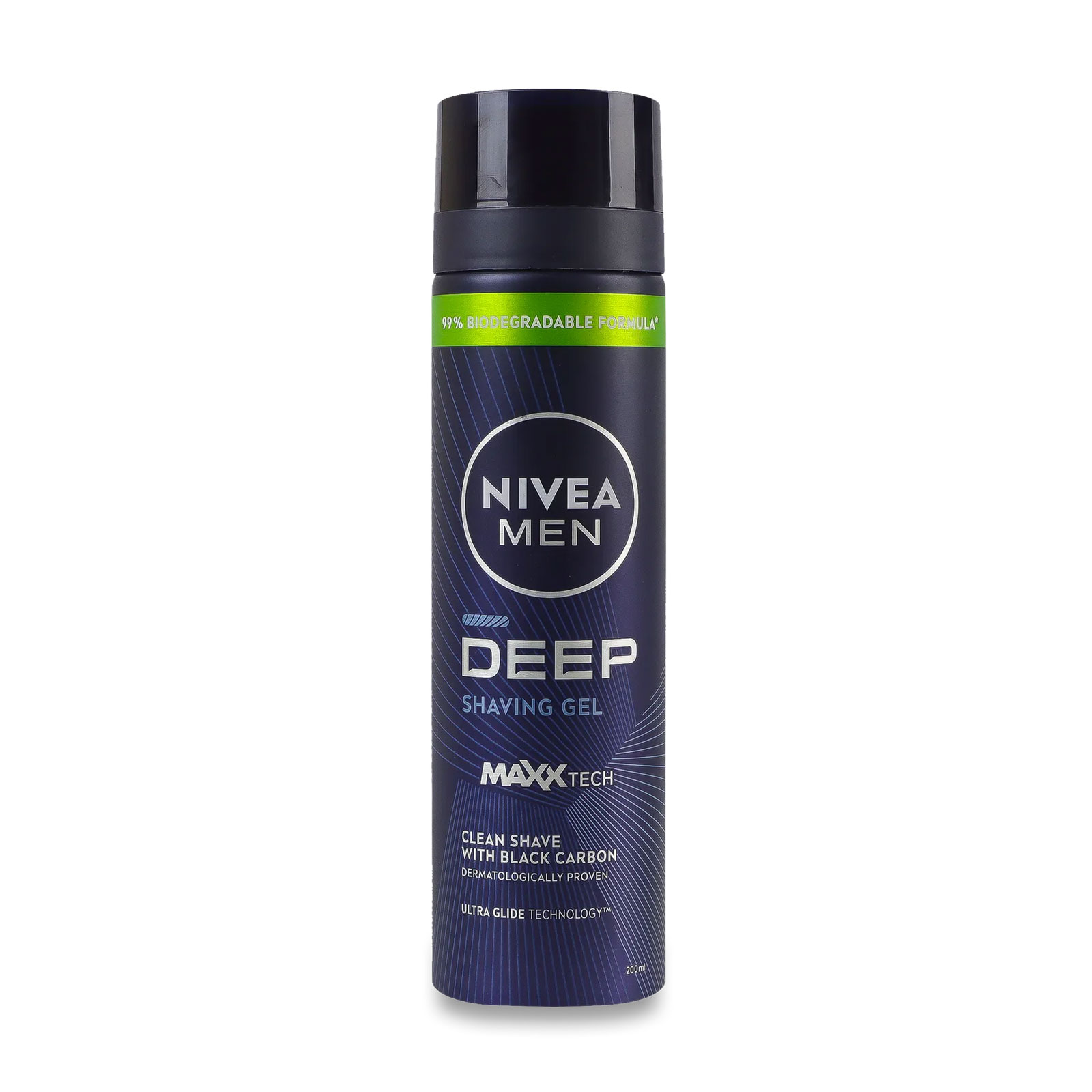 Чоловічий чорний гель для гоління NIVEA MEN Deep, 200 мл